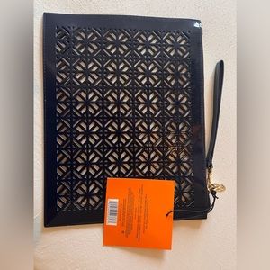 Tory Burch cosmetic wristlet